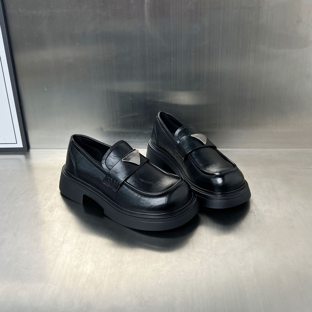 Damen modische Loafer mit komfortabler Sohle und eleganter Schnalle EB