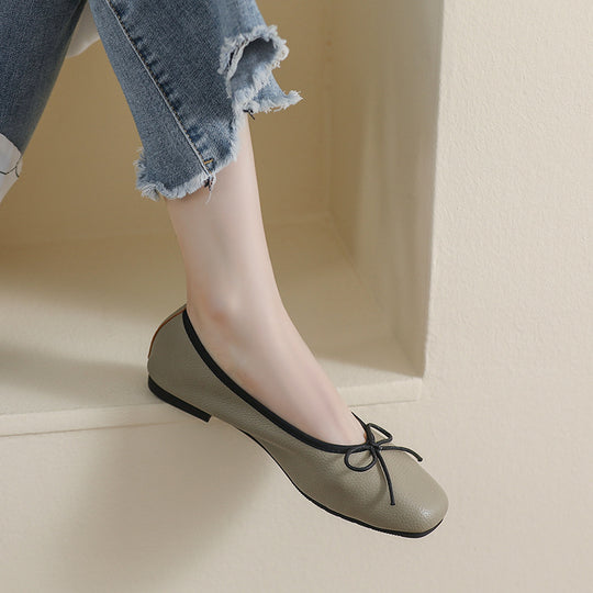 Damen Ballerinas mit elegantem Schleifenakzent und hochwertigem Obermaterial EB