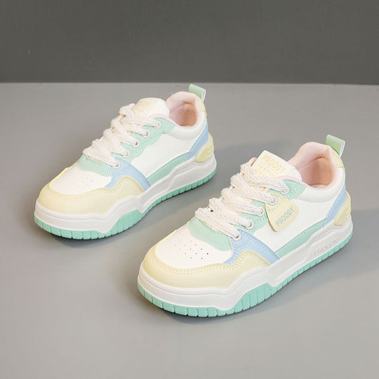 Damen Sportliche Chunky Sneakers mit modischem Design und dämpfender Laufsohle EB