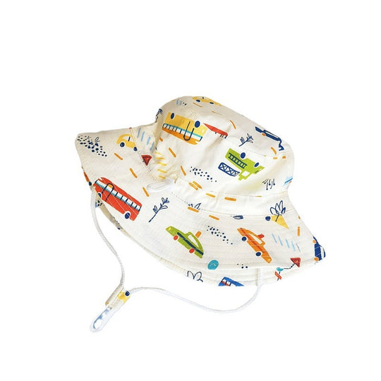 Kinder Sonnenhut mit fröhlichem Motiven EB