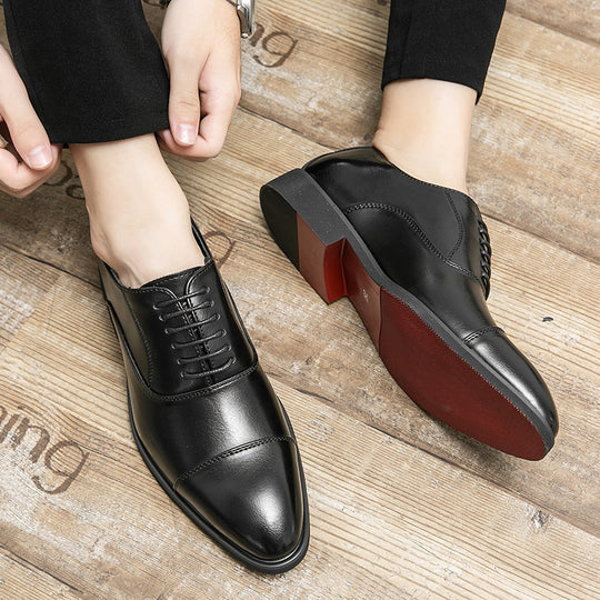 Herren Elegante Schnürschuhe aus hochwertigem Leder mit komfortabler Innensohle EB