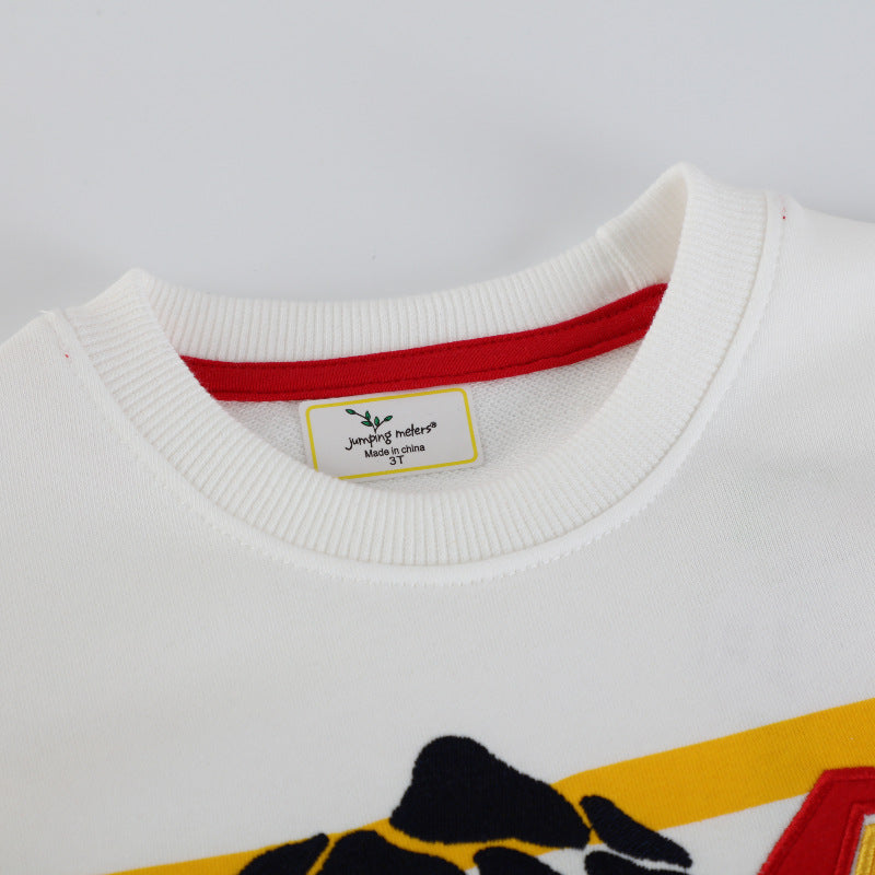 Kinder Sweatshirt mit buntem Baustellen-Lkw-Design EB