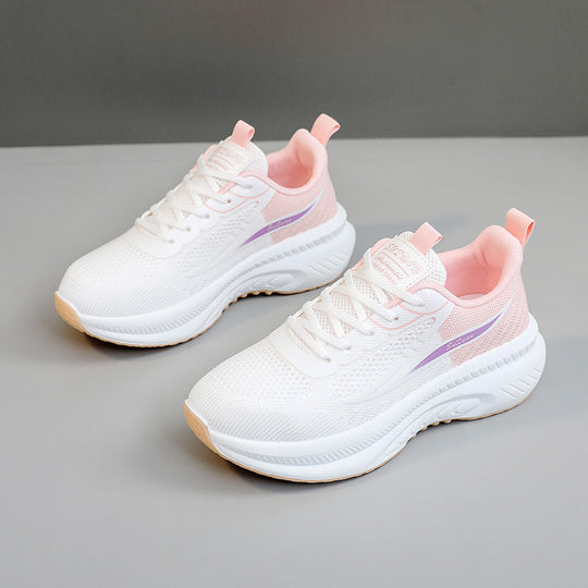 Damen Sportliche Sneakers mit atmungsaktivem Mesh-Obermaterial und dämpfendem Sohlenprofil EB