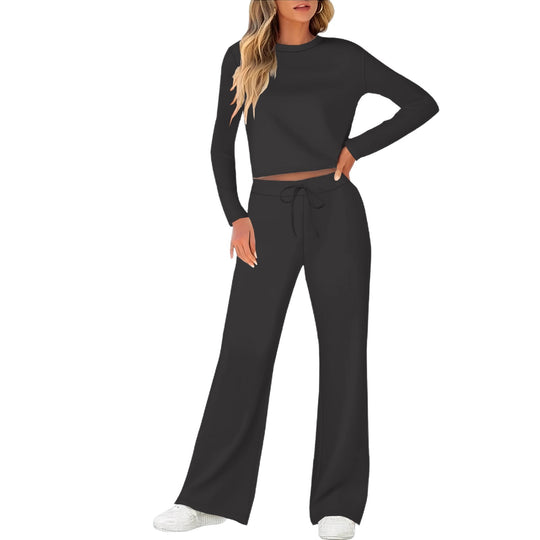 Damen Bequemes Lounge-Set mit weitem Schnitt und langem Arm EB