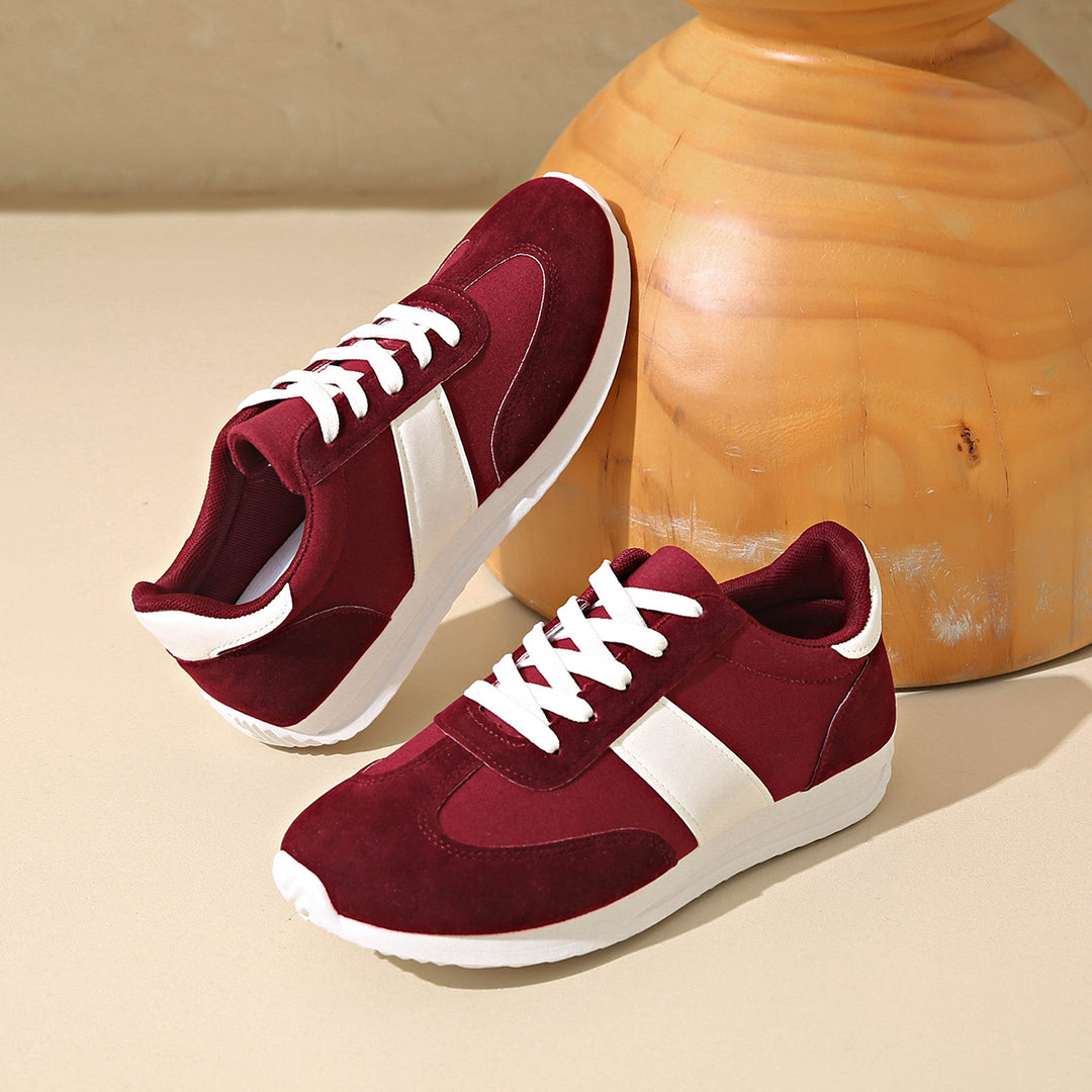 Damen Sportliche Freizeitsneaker mit atmungsaktiver Sohle EB