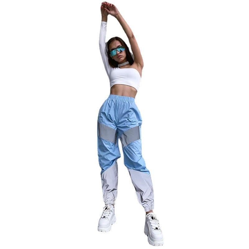 Damen funktionale Sporthose mit reflektierenden Details EB