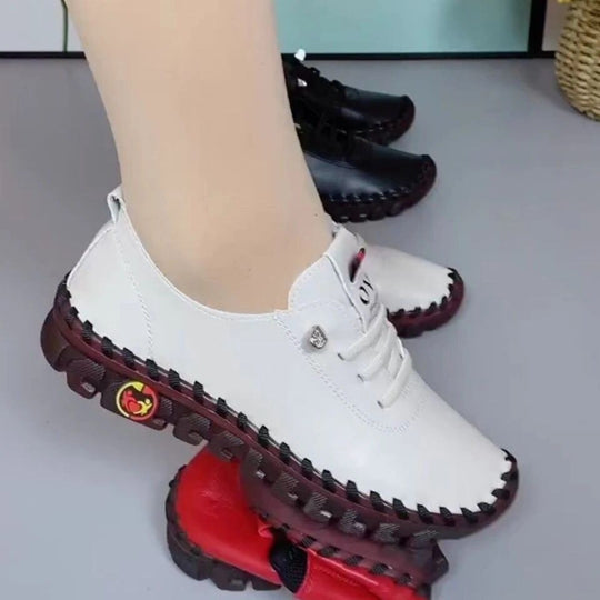 Damen nan flexible faltbare Freizeitsneaker mit stoßdämpfender Profilsohle EB