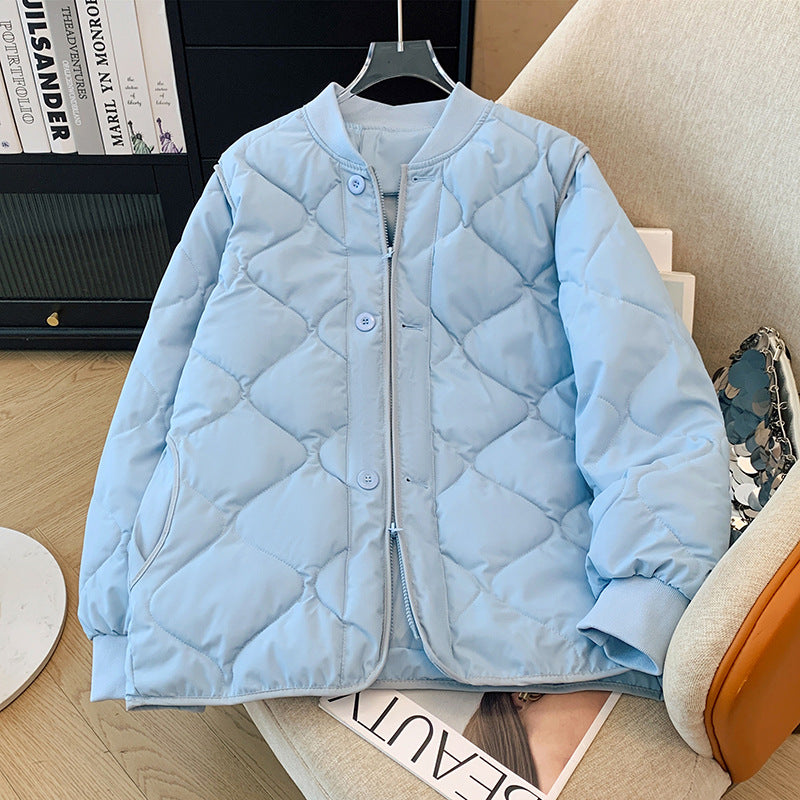 Damen Wattierte Blousonjacke mit Reißverschluss und praktischen Taschen EB