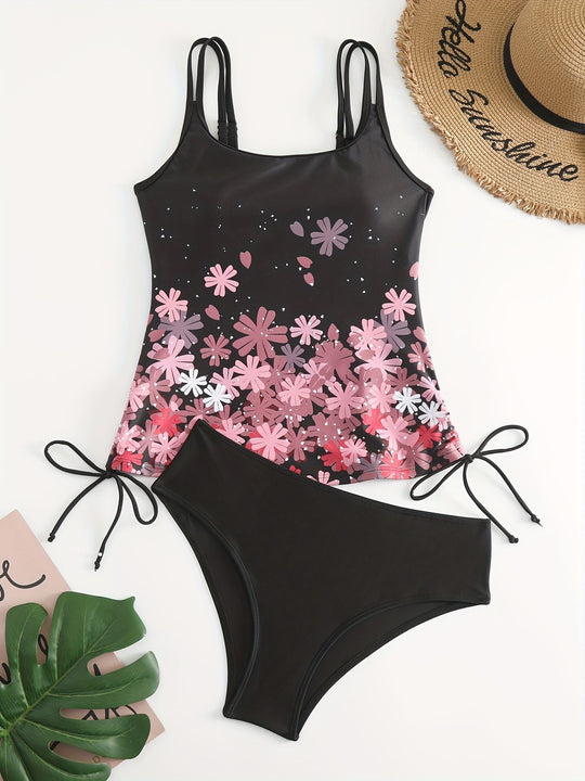 Damen Sport Tankini mit verstellbaren Trägern EB
