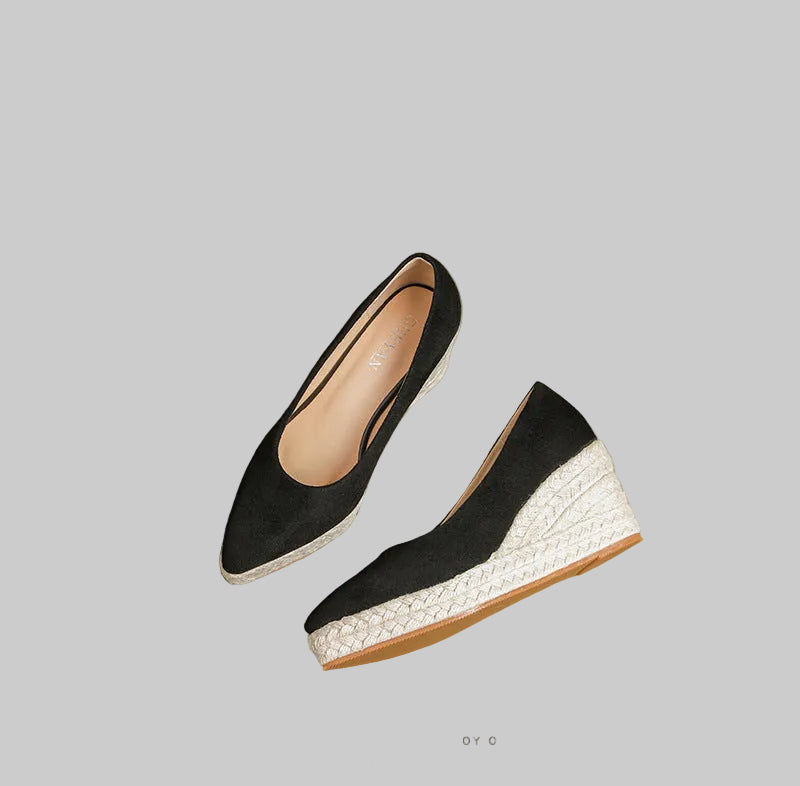 EB | Lässig Rutschfest Wild Keil Absätze Schuhe