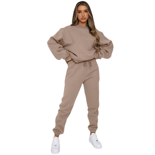 Damen Sportlicher Fleece Sweatanzug EB