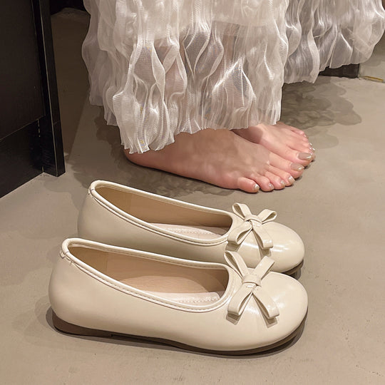 Damen Ballerinas mit verspieltem Schleifen-Design und komfortablem Innenfutter EB