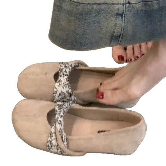 Damen Ballerina-Schuhe mit elegantem Schleifenakzent und komfortabler Innensohle EB