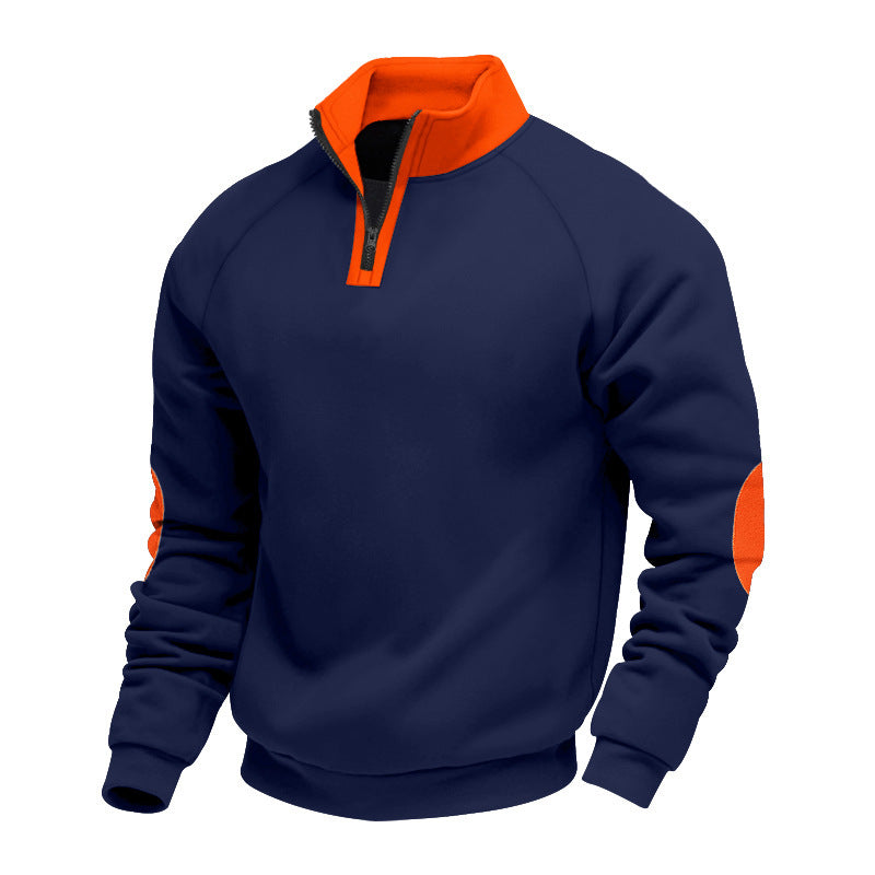 Herren Sportpullover mit hochwertigem Stehkragen EB