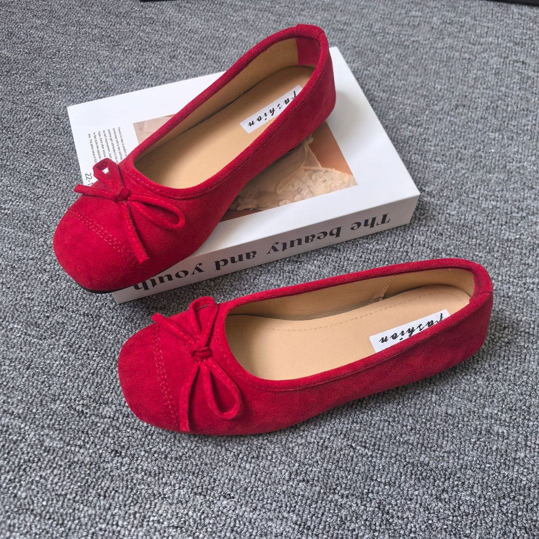 Damen Ballerinas mit elegantem Schleifen-Detail und softem Innenfutter EB