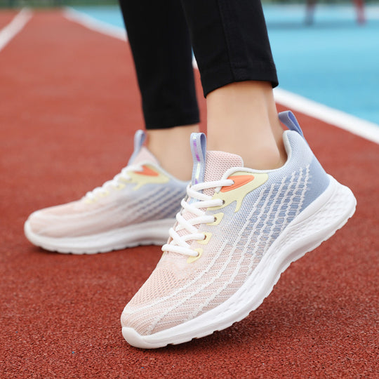 Damen Leichte Laufschuhe mit atmungsaktivem Obermaterial und stoßdämpfender Sohle EB