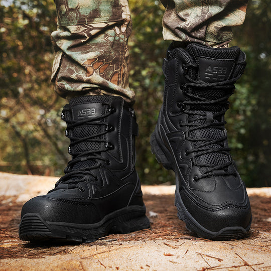 Herren modische Outdoor-Boots mit hohem Knöchelschutz und rutschfester Sohle EB