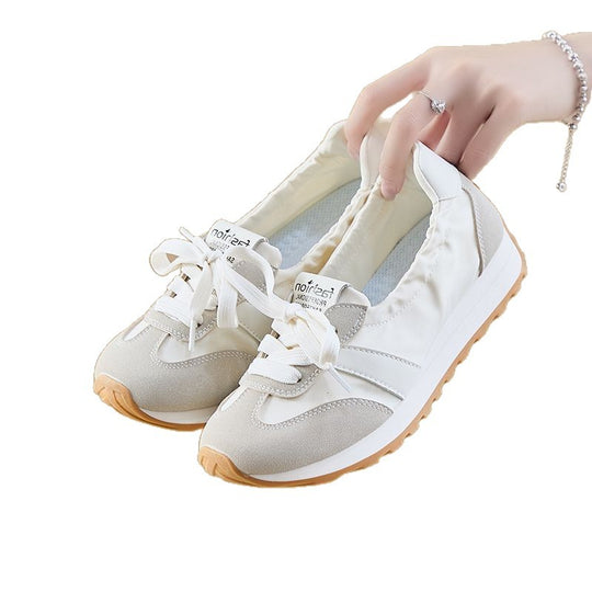 Damen Freizeit Sneakers mit elastischer Schnürung und atmungsaktiver Oberseite EB