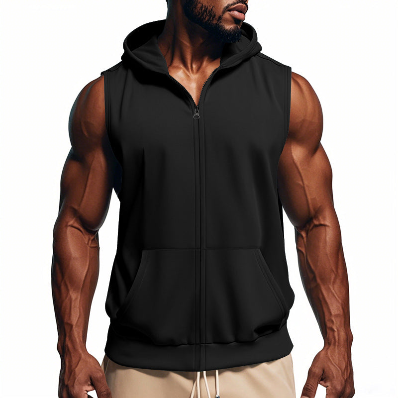 Herren ärmelloses Kapuzenshirt aus atmungsaktivem Material EB