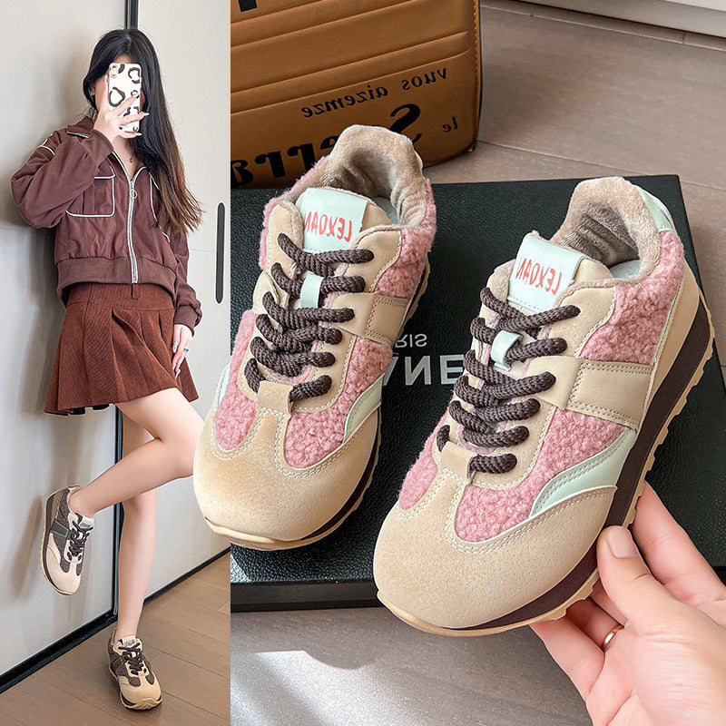 Damen Sneakers mit kuscheligem Futter und sportlichem Design EB