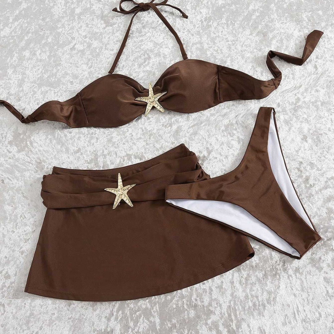 Damen Bikini-Set mit luxuriösem Sternenakzent EB