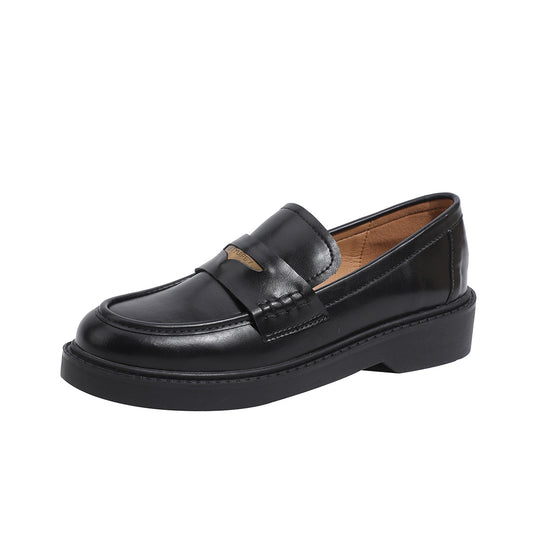 Damen elegante Mokassins mit robustem Plateau EB