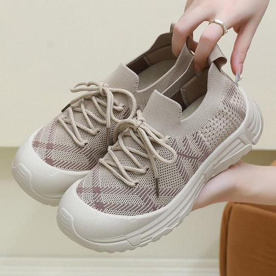 Damen Sportliche Laufschuhe mit flexibler Sohle und atmungsaktiven Netz-Einsätzen EB