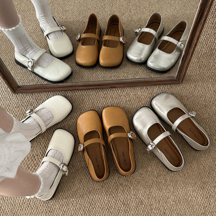 Damen elegante Mary Jane Schuhe mit geschmackvollem Riemchen und komfortablem Fußbett EB