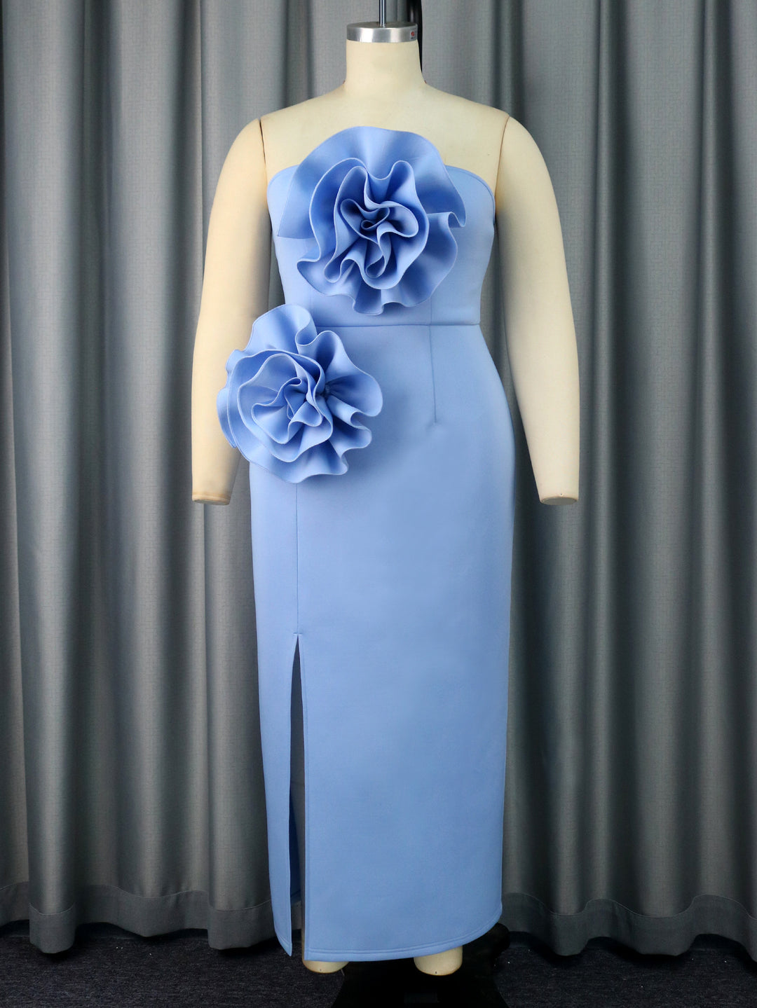 Damen Figurbetontes Abendkleid mit floralem Akzenten EB