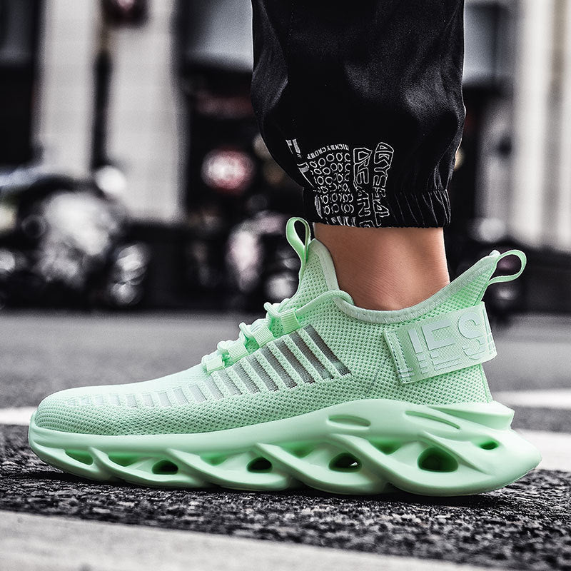 Damen Sportliche Hochleistungs-Sneaker mit atmungsaktiver Mesh-Oberfläche und flexibler Sohle EB