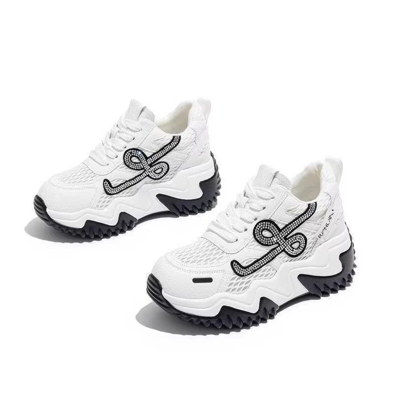 Damen Sportliche Chunky Sneakers mit atmungsaktivem Obermaterial EB