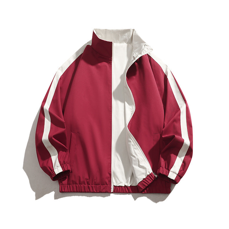 Herren sportliche Übergangsjacke mit elastischen Bündchen und praktischen Reißverschlusstaschen EB