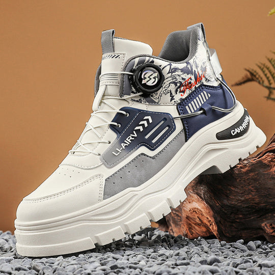 Herren High-Top Sneakers mit innovativem Schnürsystem und stoßdämpfender Sohle EB