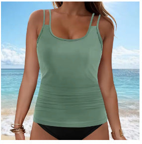 Damen Tankini-Oberteil mit modischem Rüschendesign EB