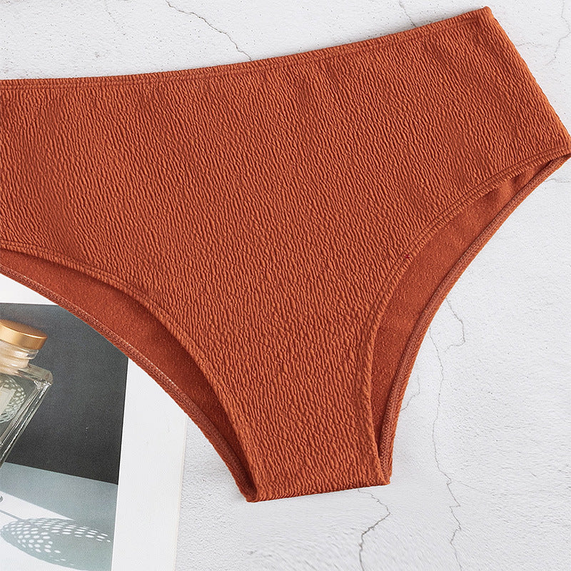 Damen Einseitiger Bikini mit raffiniertem Strukturdesign EB