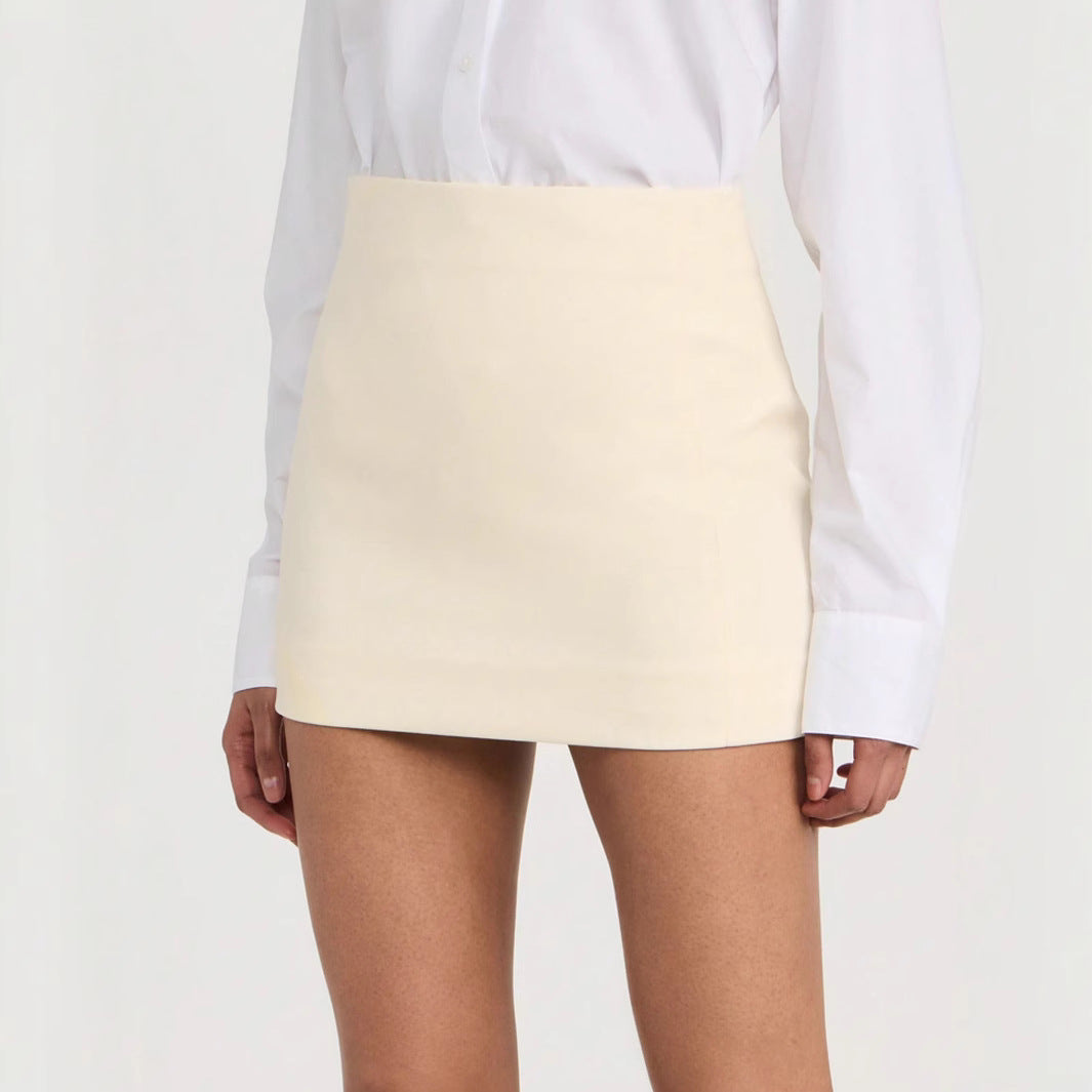 Damen modischer Minirock aus hochwertigem Gewebe mit elegantem Schnitt EB