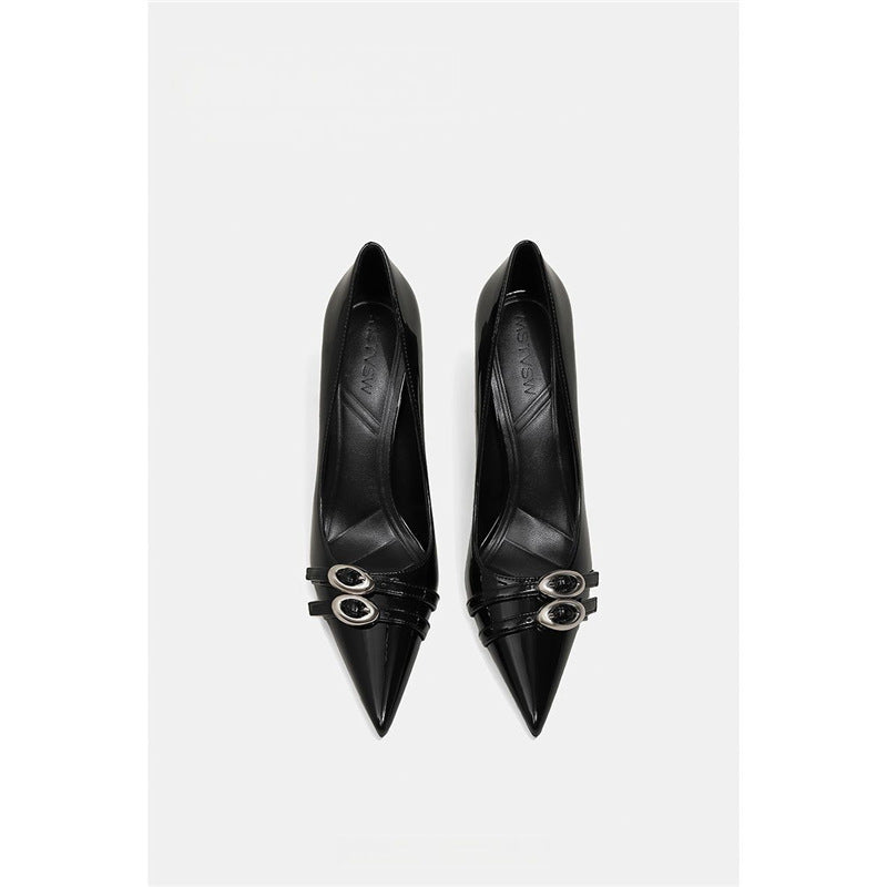 Damen elegante High Heel Pumps mit funkelnden Strassverzierungen EB