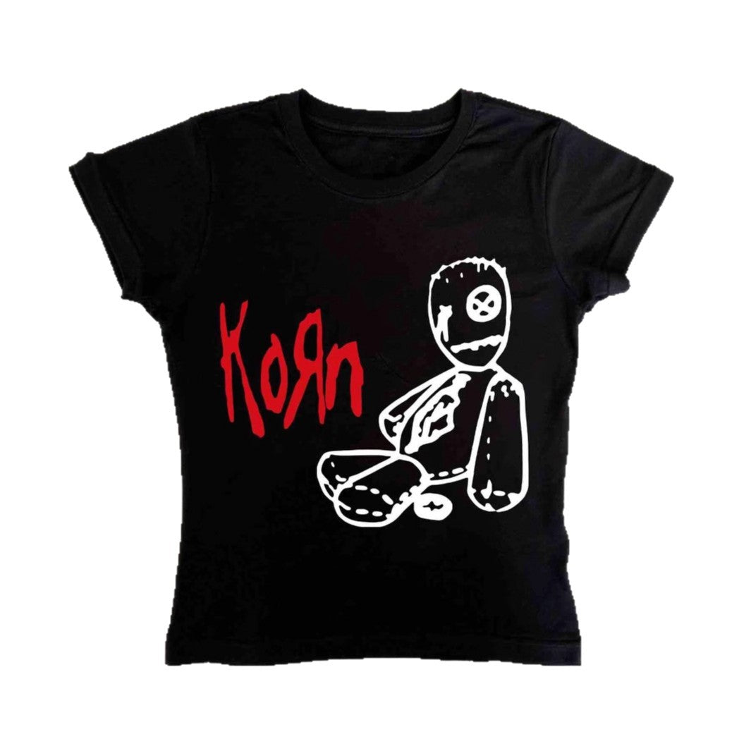 Damen T-Shirt mit kreativem Grafikdesign und lässigem Schnitt EB