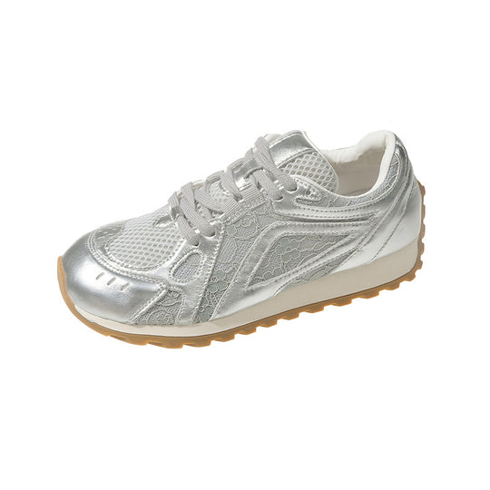 Damen Sportliche Fitness Sneakers mit atmungsaktiver Mesh-Oberfläche und rutschfester Sohle EB