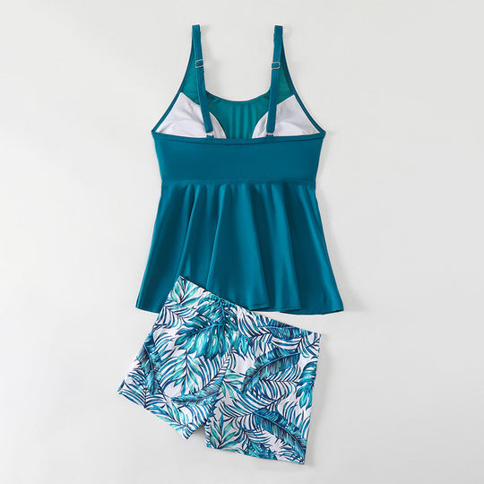 Damen Tankini mit modischem Schnitt und verspielter Rüsche EB