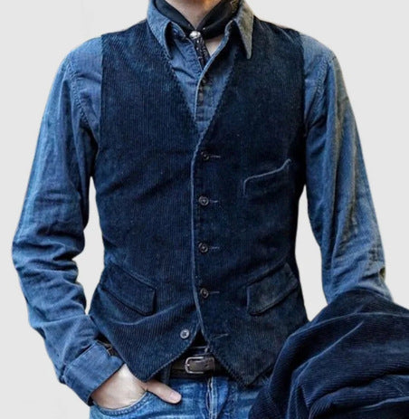 Herren elegante Weste aus Cord EB