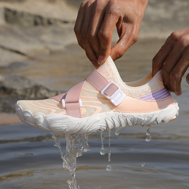 Damen Schwimmschuhe mit verstellbarem Klettverschluss und rutschfester Sohle EB