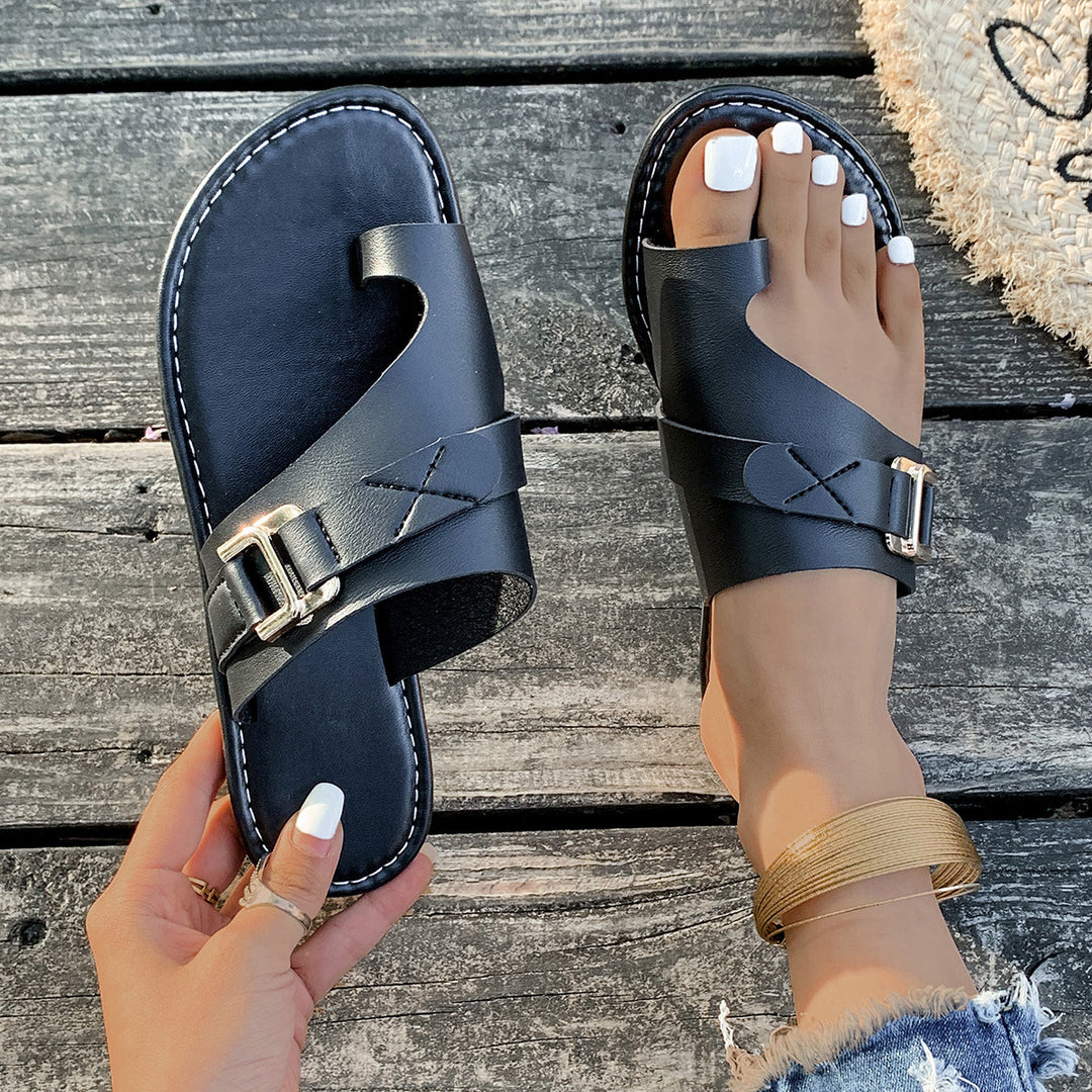 Damen Elegante und komfortable Freizeit-Sandalen mit Verzierung EB
