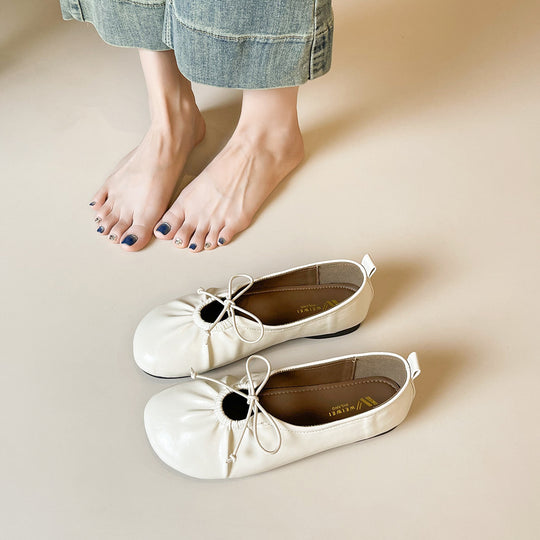 Damen Ballerinas mit modischem Gummizug und eleganten Akzenten EB