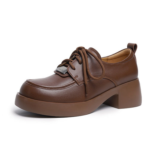 Damen Elegante und moderne Schnürschuhe mit Keilabsatz EB