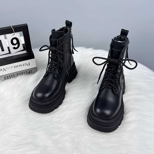 Damen Stiefel im robusten Design mit komfortabler Profilsohle und innovativer Schnürtechnik EB