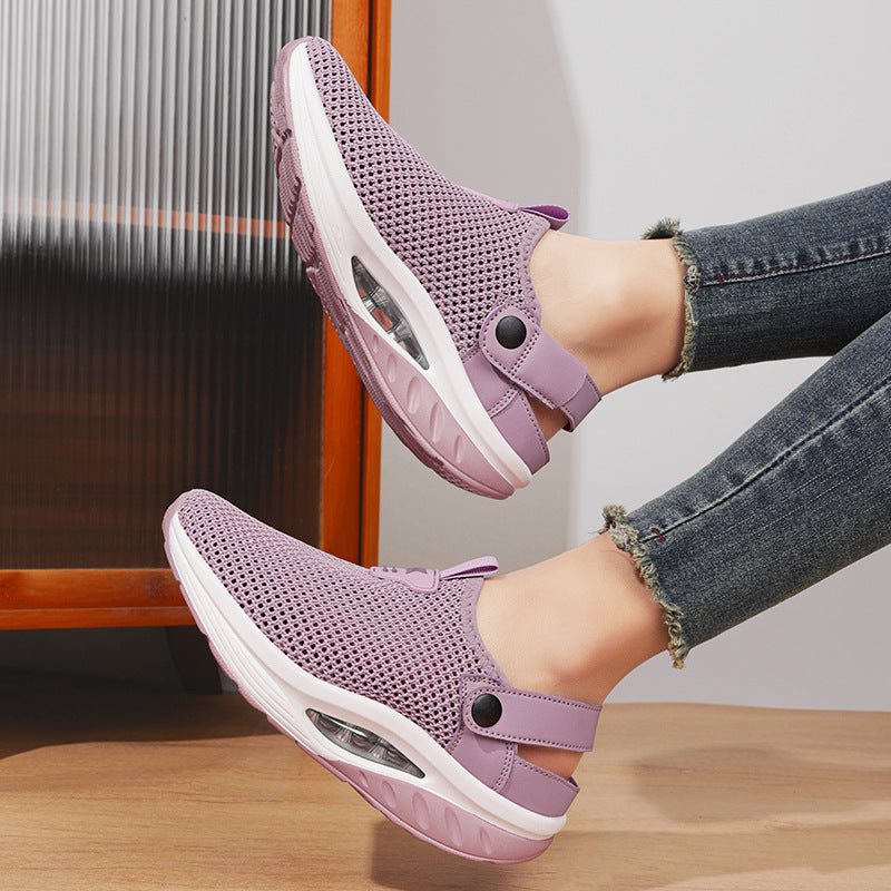 Damen Atmungsaktive Clogs mit dämpfender Sohle EB