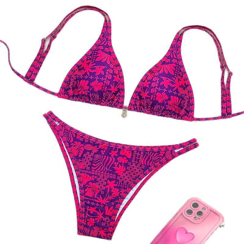 Damen Triangel-Bikini-Set mit verstellbaren Trägern EB