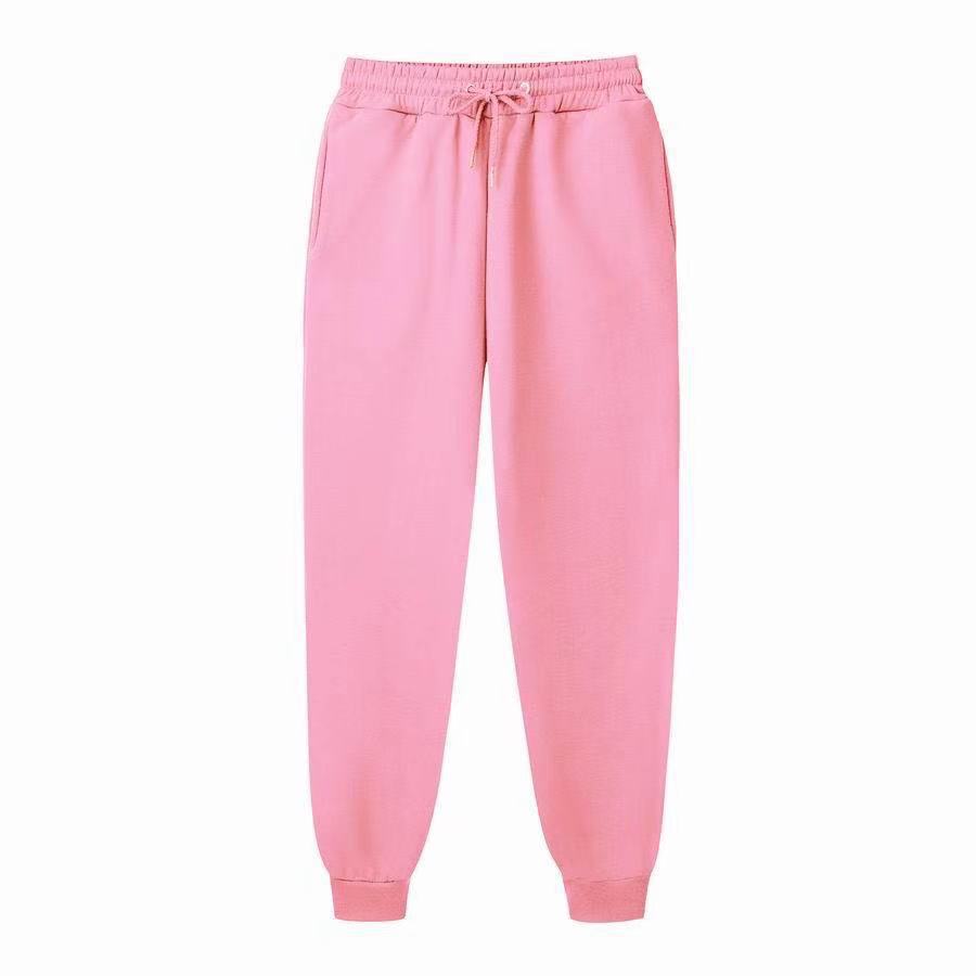 Damen Bequeme Sporthose mit elastischem Bund und Seitentaschen EB