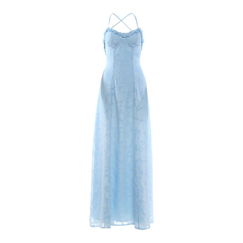 Damen Elegantes Maxikleid mit raffinierten Details EB